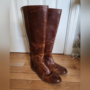 Cognac Frye Knee High Boots